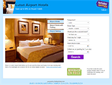 Tablet Screenshot of luton.airport-hotels.com
